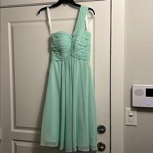 Azazie Sariah Mint green bridesmaid dress